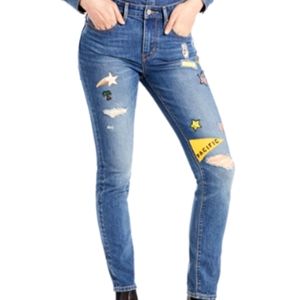 Levi's patch jeans